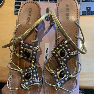 Miu Miu Gladiator style sandals